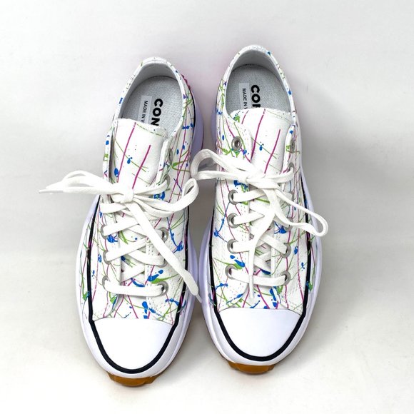 Converse Run Star Hiker OX White Magenta Platform Canvas Women's 571873C - Picture 5 of 9